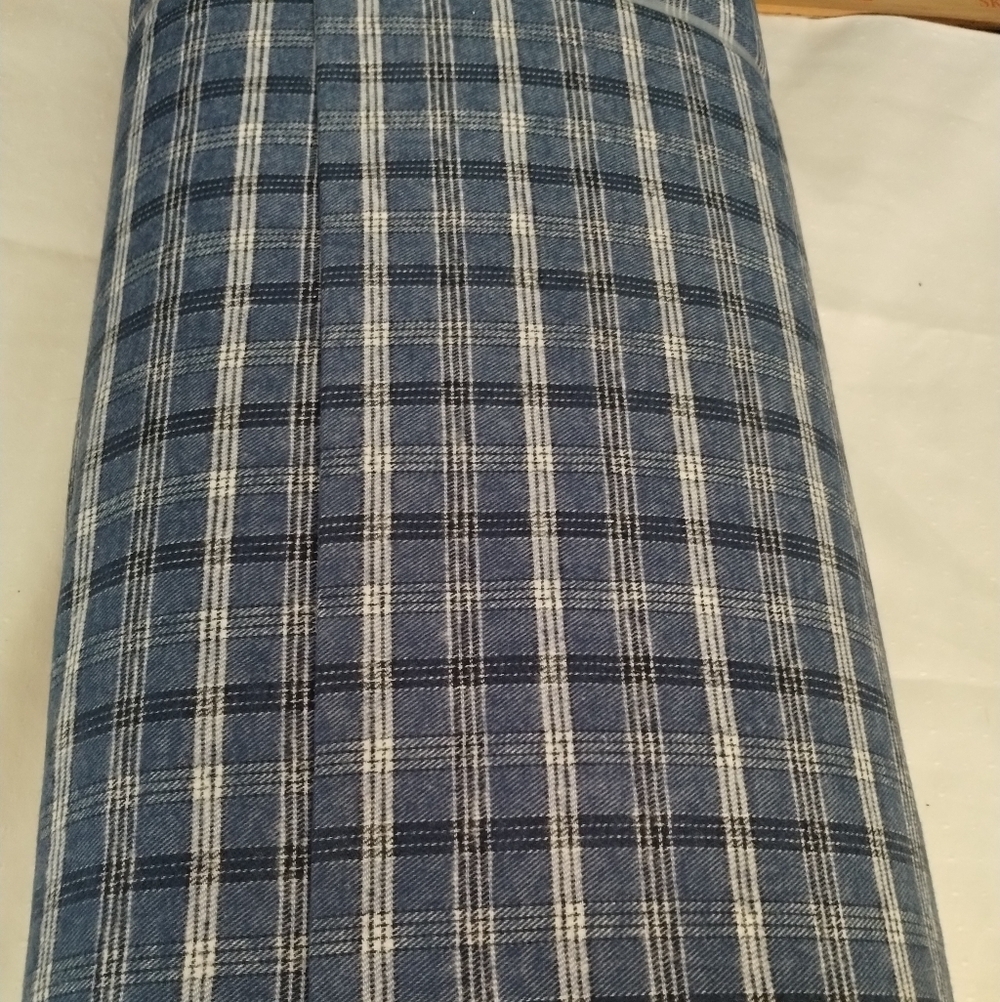 3 Continuous Yards Of Flannel Plaid Fabric
